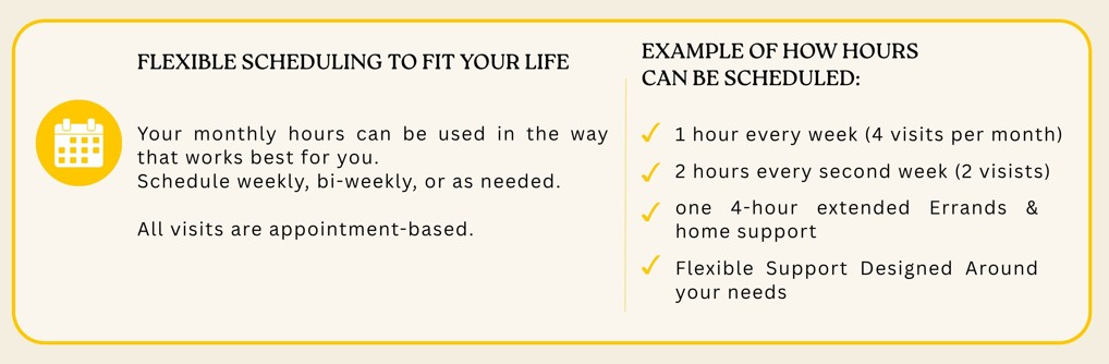 Flexible scheduling-product page